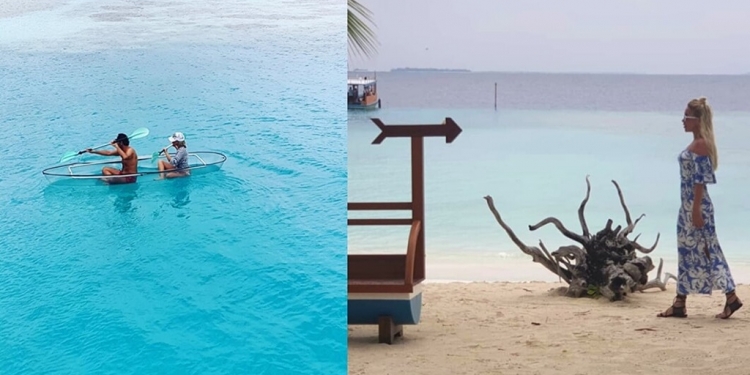 Seren Serengil eşi ile Maldivler'de tatilin keyfini çıkarıyor