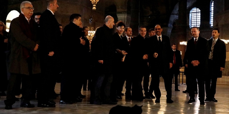 Yunanistan Başbakanı Çipras Ayasofya'yı gezdi!