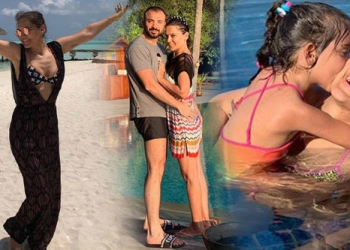 Ünlü şarkıcı Demet Akalın da Maldivler’de