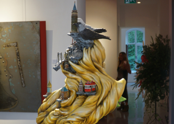 İstanbul’un sembollerini tek heykelde topladı