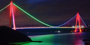 İstanbul, Azerbaycan renklerine büründü