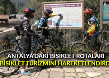 Antalya-Kemer’deki bisiklet rotaları, bisiklet turizmini hareketlendirdi