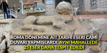 Roma dönemine ait tarihi eseri cami duvarı yapmışlardı, aynı mahallede 25 eser daha tespit edildi