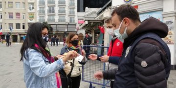 İstiklal Caddesi’nde turist yoğunluğu