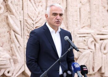 Kültür ve Turizm Bakanı Mehmet Nuri Ersoy, Side Antik Kenti Karşılama Merkezi'nin açılışında açıklamalarda bulundu.