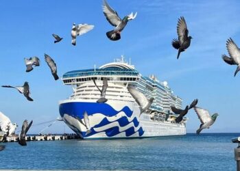 Aydın’ın Kuşadası ilçesinde, kruvaziyer turizminde yaşanan hareketlilik esnafın yüzünü güldürdü.