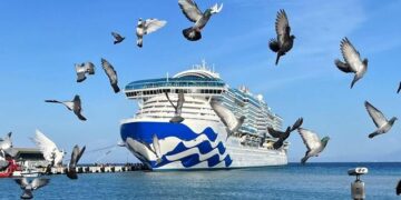 Aydın’ın Kuşadası ilçesinde, kruvaziyer turizminde yaşanan hareketlilik esnafın yüzünü güldürdü.