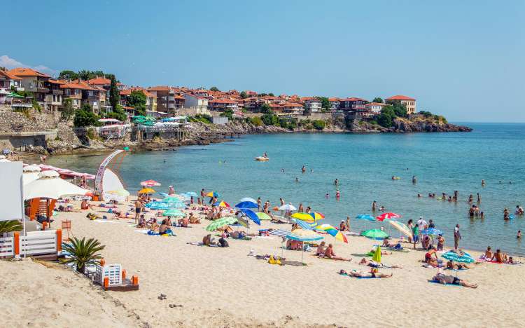 Town Beach In Sozopol