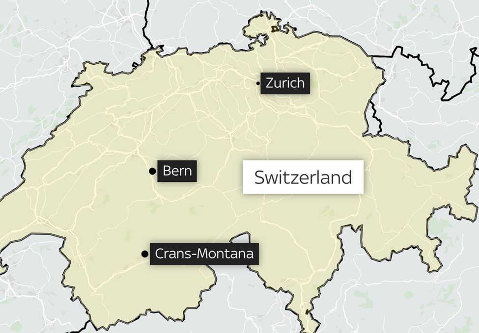 İsviçre’de yılbaşı gecesi dehşet yaşandı 2 harita