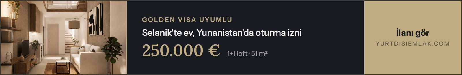 Selanik Ano Poli Golden Visa uyumlu loft daire