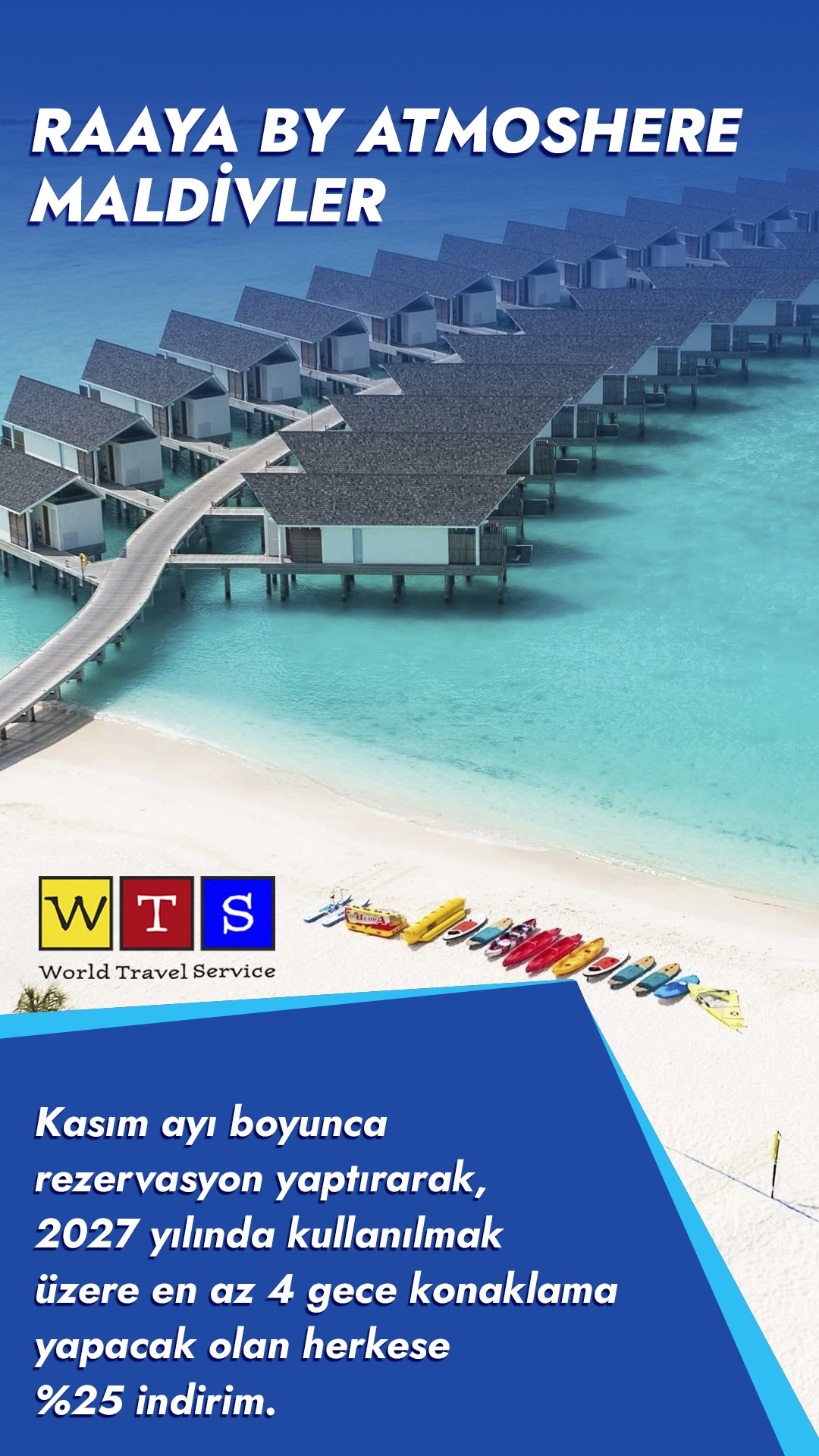 Raaya by Atmosphere Maldivler — Kasım rezervasyonlarında %25 indirim